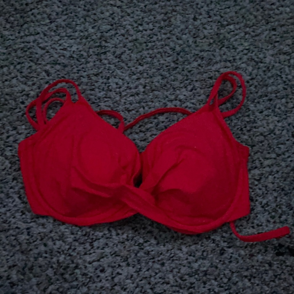 Red Bikini top. size 4-6